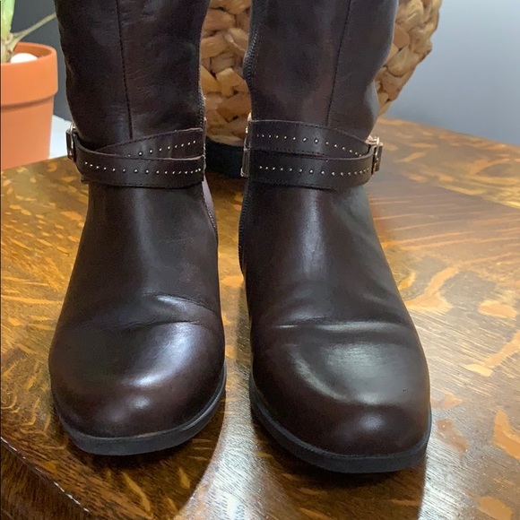 Bandolino brown Cassia boot leather and fabric - Picture 3 of 5